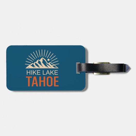 Hike Lake Tahoe Sunburst Bagagelabel (Achterkant horizontaal)