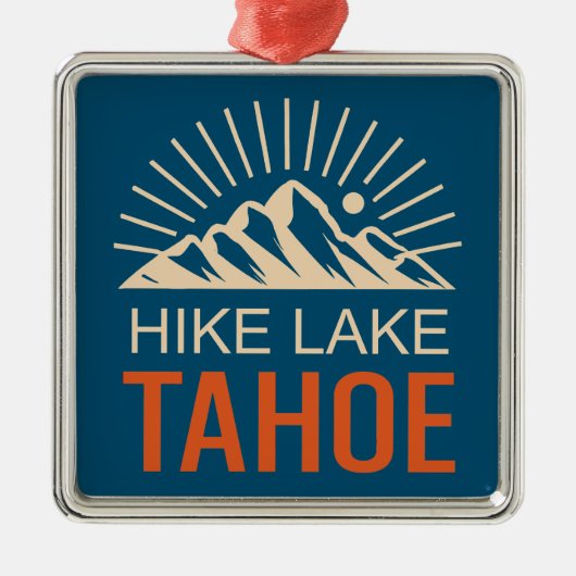 Hike Lake Tahoe Sunburst Metalen Ornament (Voorkant)