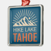 Hike Lake Tahoe Sunburst Metalen Ornament (Links)