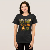 HIKE LIGHT, CAMP BRIGHT ULTRALIGHT BACKPACKING  Tri-Blend SHIRT (Voorkant volledig)