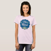 Hike like a Voman organic t shirt (Voorkant volledig)
