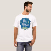 Hike like a Woman athletic T shirt (Voorkant volledig)