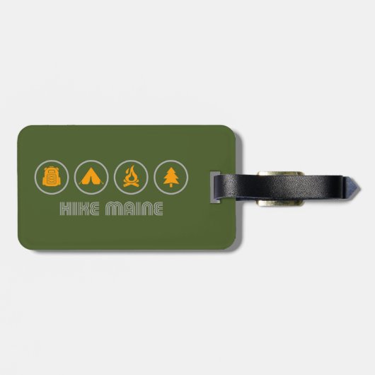 Hike Maine Bagagelabel (Achterkant horizontaal)