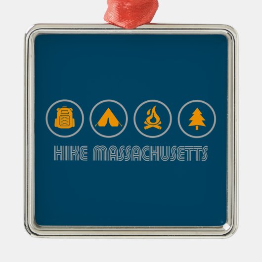 Hike Massachusetts Metalen Ornament (Voorkant)