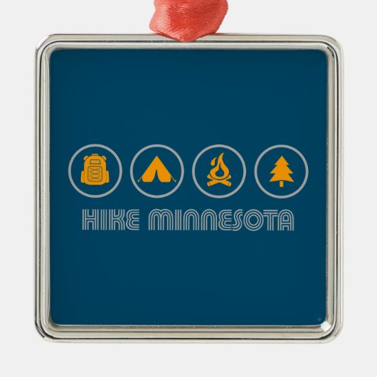 Hike Minnesota Metalen Ornament (Voorkant)