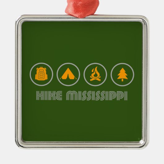 Hike Mississippi Metalen Ornament (Voorkant)