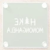 Hike Monongahela West Virginia Tree Glazen Onderzetter (Achterkant)