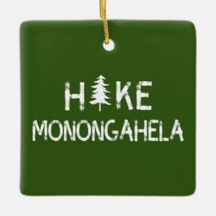 Hike Monongahela West Virginia Tree Keramisch Ornament