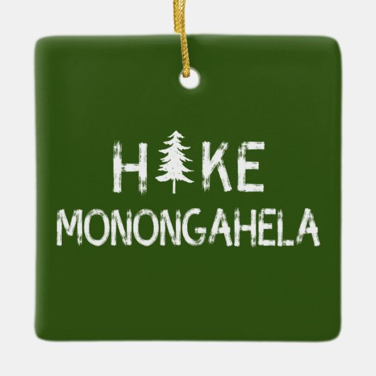 Hike Monongahela West Virginia Tree Keramisch Ornament (Voorkant)
