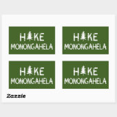 Hike Monongahela West Virginia Tree Rechthoekige Sticker (Vel)