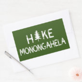Hike Monongahela West Virginia Tree Rechthoekige Sticker (Envelop)