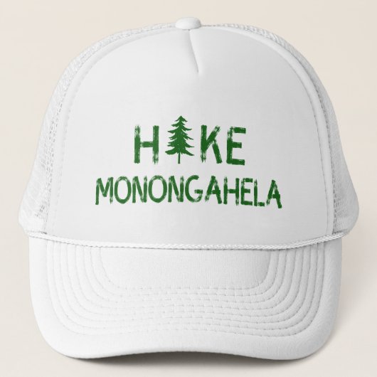 Hike Monongahela West Virginia Tree Trucker Pet (Voorkant)