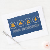 Hike Montana Rechthoekige Sticker (Envelop)