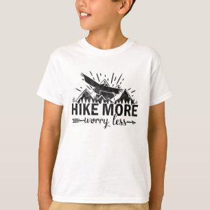 Hike more Angry Mintains Hiking Gift Idee T-shirt