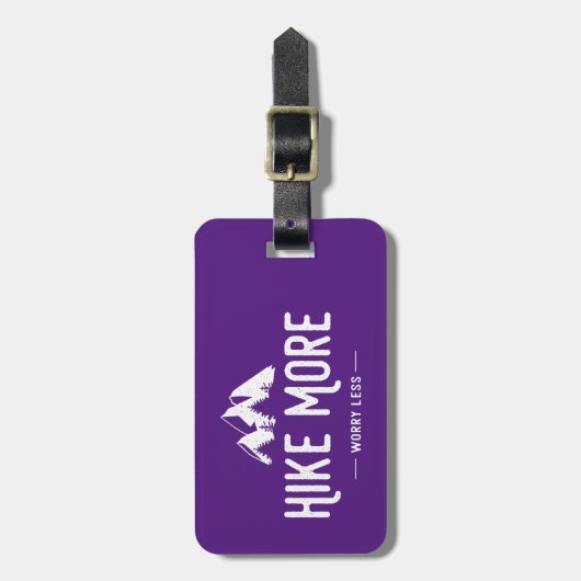 Hike more Angst Minder Bagagelabel (Voorkant verticaal)