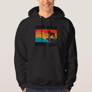 Hike more Angst Minder Boxer Graphic Hiking Hoodie