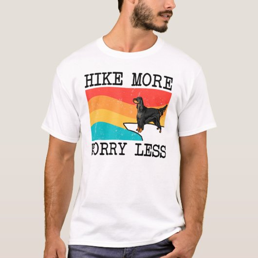 Hike more Angst Minder Gordon Setter Grafisch Hiki T-shirt (Voorkant)