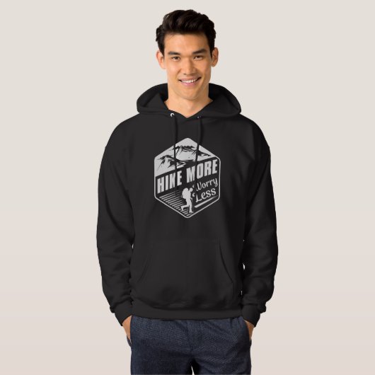 Hike more Angst Minder Hoodie (Voorkant volledig)