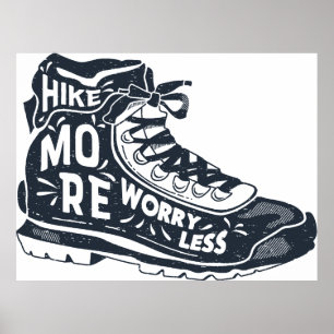 Hike more Angst Minder Poster