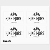 Hike more Angst Minder Rechthoekige Sticker (Vel)