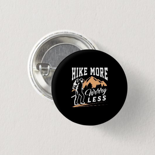 Hike more Angst Minder Ronde Button 3,2 Cm (Voorkant /achterkant)