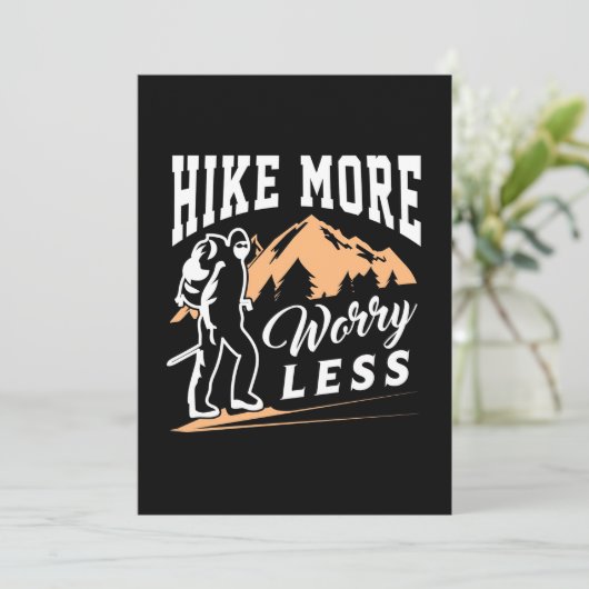 Hike more Angst Minder Save The Date (Staand voorkant)