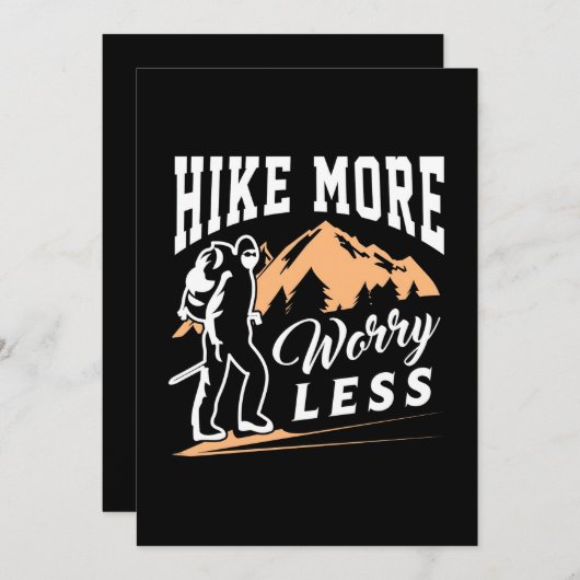 Hike more Angst Minder Save The Date (Voorkant / Achterkant)