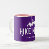 Hike more Angst Minder Tweekleurige Koffiemok (Voorkant links)