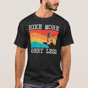 Hike more Angst Miness Afghan Hound Graphic Hiking T-shirt
