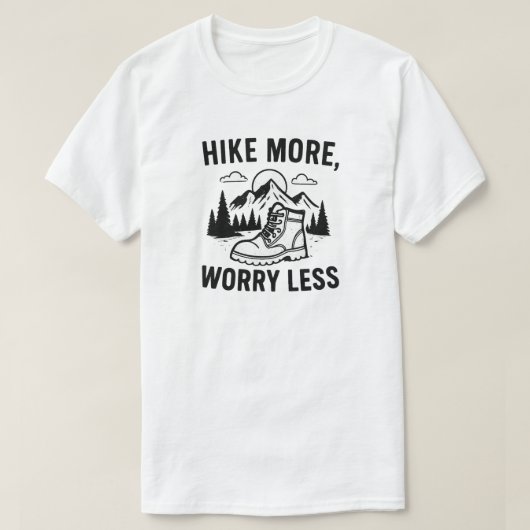 Hike more Angst Miness Hiking T-shirt (Design voorkant)
