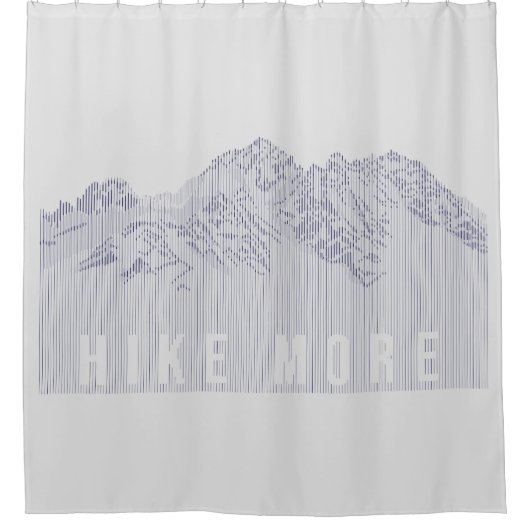Hike More Mountains Douchegordijn (Voorkant)