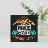 Hike more Mountains maken zich minder zorgen Kaart (Staand voorkant)