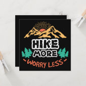 Hike more Mountains maken zich minder zorgen Kaart (Voorkant / Achterkant in situ)