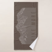 Hike More Mountains White Badhanddoek (Badhanddoek)