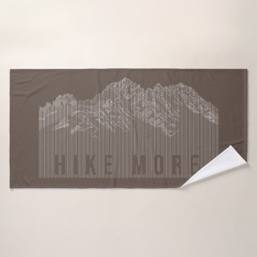 Hike More Mountains White Badhanddoek (Badhanddoek)