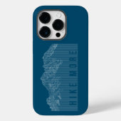 Hike More Mountains White Hoesje-Mate iPhone Case (Achterkant)