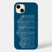 Hike More Mountains White Hoesje-Mate iPhone Case (Achterkant)