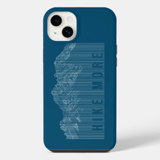 Hike More Mountains White Hoesje-Mate iPhone Case