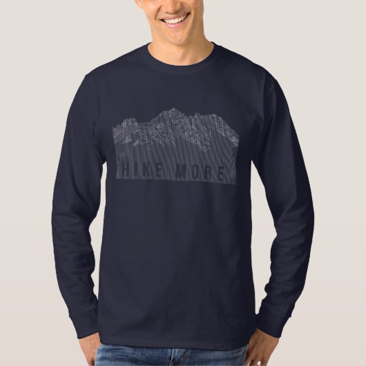 Hike More Mountains White T-shirt (Voorkant)