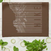 Hike More Mountains White Theedoek (Gevouwen)