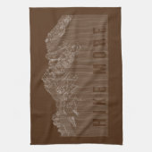 Hike More Mountains White Theedoek (Verticaal)