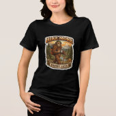 Hike More Worry Less Bigfoot Camping  Tri-Blend Shirt (Voorkant)
