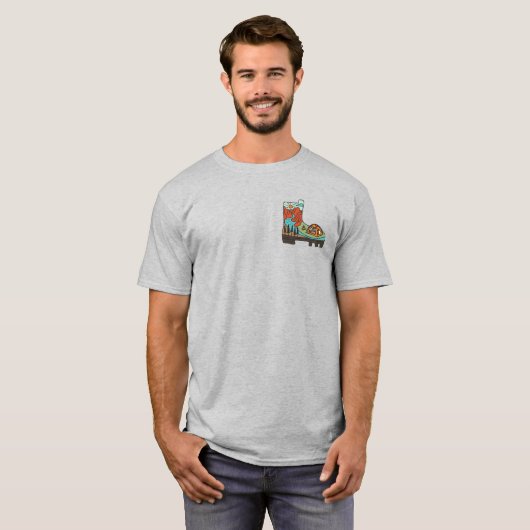 Hike More Worry Less Funny Camping T-Shirt (Voorkant volledig)