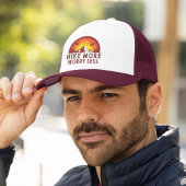 Hike More Worry Less, Hiking Trucker Pet