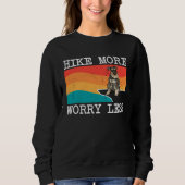 Hike More Worry Less Miniature Schnauzer Graphic H Trui (Voorkant)