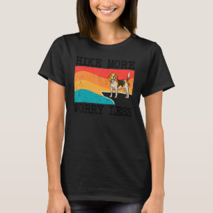 Hike more Worry Miness Beagle Graphic Hiking T-shirt
