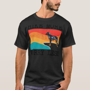 Hike more Worry Miness Beauceron Graphic Hiking T-shirt