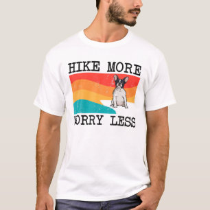 Hike more Worry Miness French Bulldog Graphic Hiki T-shirt