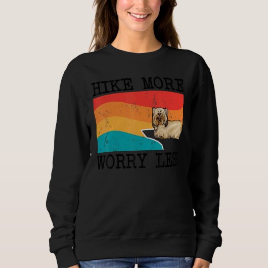 Hike more Worry Miness Skye Terrier Graphic Hiking Trui (Voorkant)