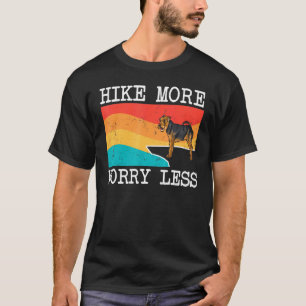 Hike more Worry Minsh Terrier Graphic Hiking T-shirt